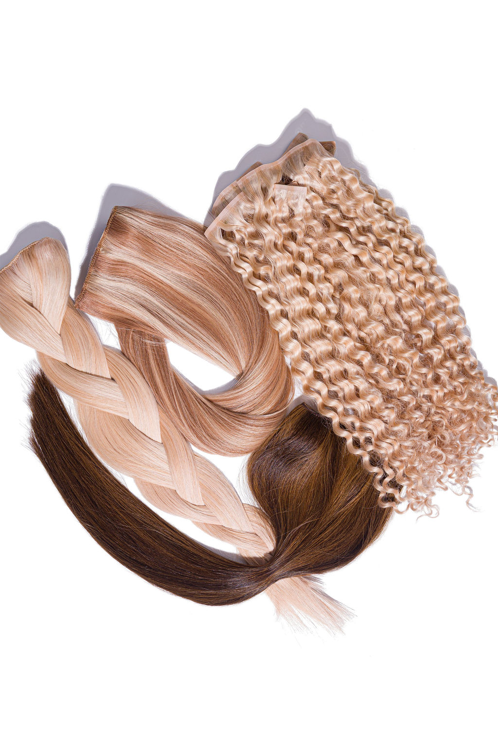 Long Hair Forever clip-in, halo, seamless, and ponytail extensions.